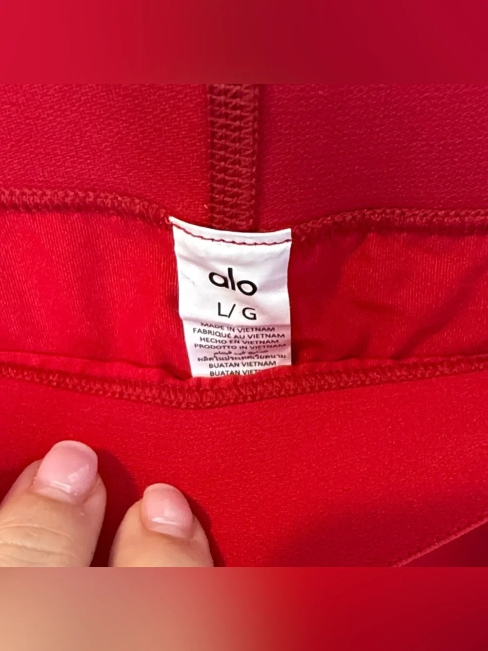 ALO Yoga Aces Red Pleated Tennis Skirt L - Picture 7 of 11